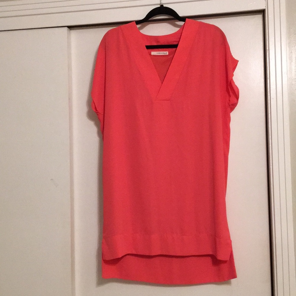 Coral Loose-Fitting dress